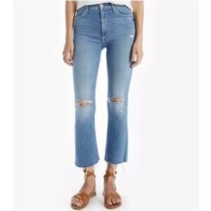 NWT MOTHER Denim The Hustler Ankle Fray Jeans Understudy 29